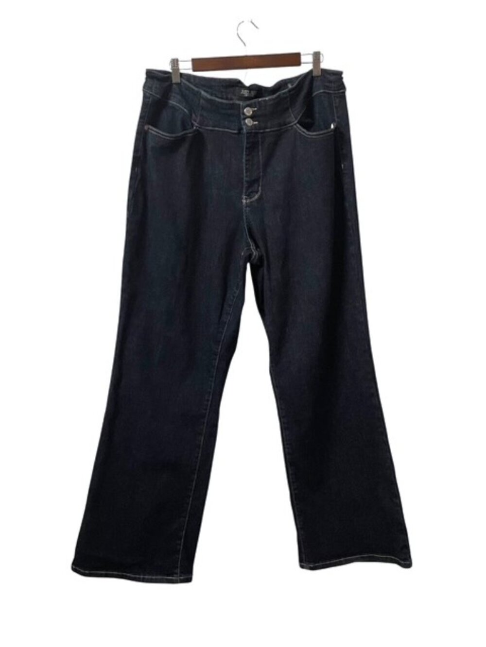 Judy Blue Wide Leg Jeans Dark Wash High Rise Blue Size 20W